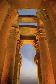 Images Dated 7th April 2008: The ancient Egyptian Temple of Kom Ombo near Aswan, Egypt, North Africa, Africa