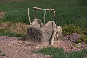 Irrigation Prints: Ancient farm well on edge of field