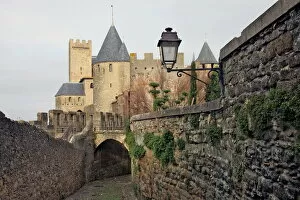 Protection Gallery: The ancient fortified city of Carcassone, UNESCO World Heritage Site, Languedoc-Roussillon, France