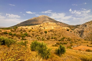 Images Dated 27th October 2007: Ancient Mycenae, UNESCO World Heritage Site, Peloponnese, Greece, Europe