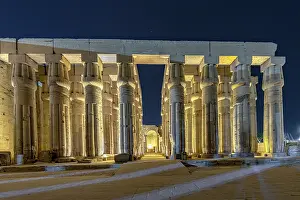 Pillars Prints: Ancient pillars, Luxor Temple, Nile Valley, Upper Egypt
