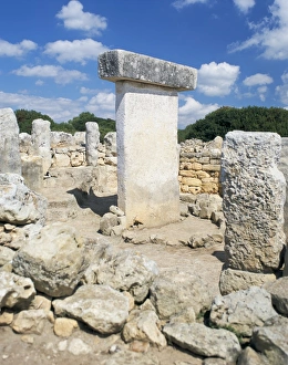 Minorca Prints: Ancient remains of Talayotic sanctuary and Taula
