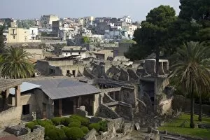 Images Dated 27th April 2010: Ancient ruined Roman city of Herculaneum, UNESCO World Heritage Site, Campania