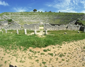 The ancient theatre at the archaeological site of Dodini