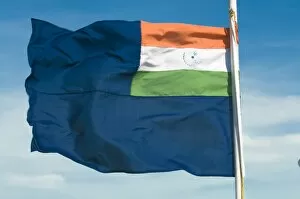 Images Dated 14th April 2009: The Andaman Islands flag blowing in the wind, Andaman Islands, Indian Ocean, India, Asia