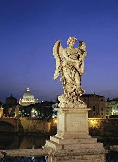 St Peters Prints: Angelic statue on Ponte Sant Angelo, St