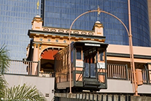 Trains Prints: Angels Flight Funicular, Los Angeles, California, United States of America, North America