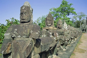 Solemn Prints: Angkor Thom, Angkor, Siem Reap, Cambodia, Indochina, Asia