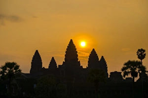 Ancient Culture Prints: Angkor Wat at sunrise, UNESCO World Heritage Site, Siem Reap Province, Cambodia, Indochina