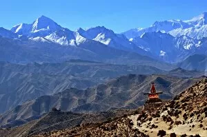 Images Dated 13th November 2008: Annapurna landscape, Mustang, Nepal, Himalayas, Asia
