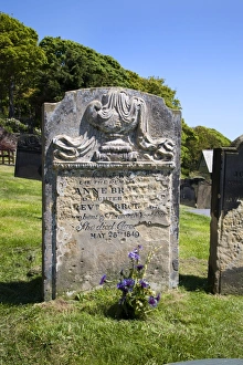 Cemeteries Prints: Anne Brontes grave, Scarborough