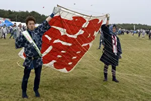 Kite Prints: Annual Takoage Gassen (Kite Fighting Festival) in Hamamatsu, Shizuoka, Japan, Asia
