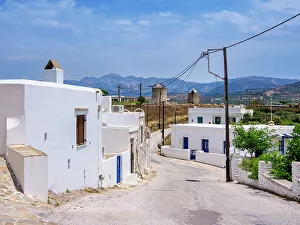 Naxos Island Prints: Ano Sagkri Village, Naxos Island, Cyclades, Greek Islands, Greece, Europe