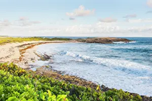 Guadeloupe Prints: Anse des chateaux beach, Pointe des Chateaux, Grande-Terre, Guadeloupe