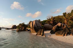 Peacefulness Prints: Anse Source d Argent beach, La Digue, Seychelles, Indian Ocean, Africa