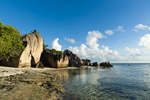 Anse Source d Argent beach, La Digue, Seychelles, Indian Ocean, Africa