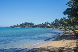 New Caledonia Prints: Anse Vata beach, Noumea, New Caledonia, Pacific
