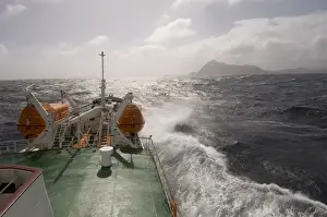 Patagonia Prints: Antarctic Dream navigation on rough seas near Cape Horn, Drake Passage