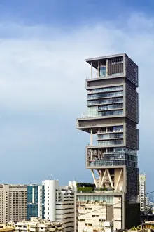 Mumbai Prints: Antilia (Ambani building), the worlds most expensive private home (to Mukesh Ambani)