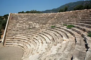 Theater Prints: Antiphellos Theater (Helenistic), 1st Century BC, Kas, Antalya, Turkey
