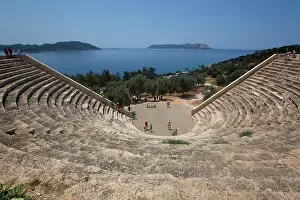 Theater Prints: Antiphellos Theater (Helenistic), 1st Century BC, Kas, Antalya, Turkey