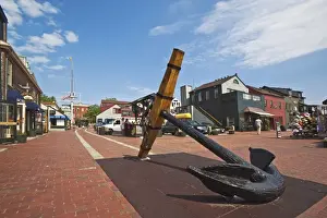 Anchor Prints: Antique anchor at Bowens Wharf, established in 1760 and now a busy waterfront retail