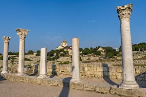Crimea Prints: Antique Chersonesos, UNESCO World Heritage Site, Sewastopol (Sevastopol), Crimea, Russia