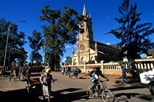 Bike Prints: Antsirabe church, Madagascar, Africa