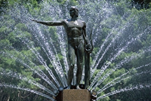 War Memorial Prints: Anzac War Memorial fountain, Hyde Park, Sydney, New South Wales (N. S. W