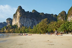 Ao Phra Nang Bay, Railay Beach, Tonsay Beach, Krabi Province, Thailand, Southeast Asia, Asia