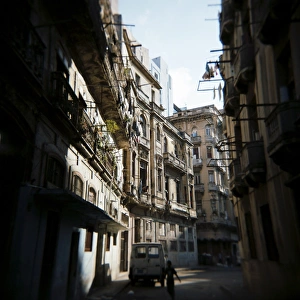 Lorry Prints: Apartment blocks, Havana, Cuba, West Indies, Central America