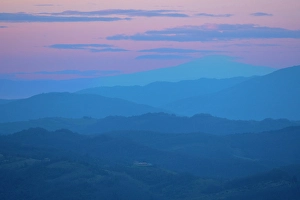 Hues Prints: Apennines at blue hour, Gubbio, Umbria, Italy