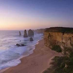 Sea Stack Gallery: Twelve Apostles at sunset, Port Campbell National Park, Great Ocean Road, Victoria