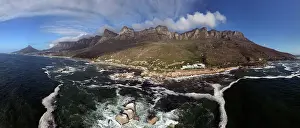 Cape Town Prints: The Twelve Apostles, part of the Table Mountain complex overlooking Camps Bay in Cape Town