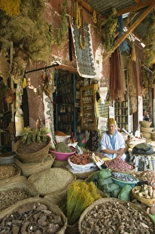 Alternative Medicine Prints: Apothecary stall in Rahba Kedima