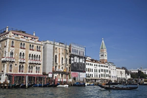 Approaching Prints: Approaching San Marco Vallaressa, Grand Canal, Venice, UNESCO World Heritage Site