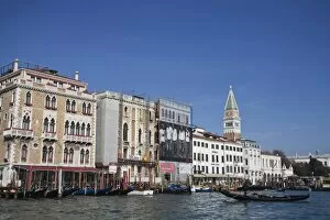 Approaching San Marco Vallaressa, Grand Canal, Venice, UNESCO World Heritage Site