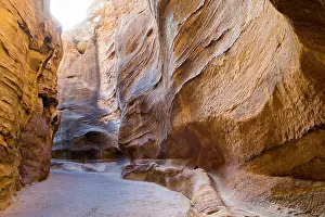 Heritage Site Prints: Aqueduct dug into the walls of the Siq