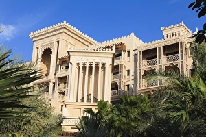 Jumeirah Beach Prints: Arabesque architecture of the Al Qasr Hotel, part of the Madinat Jumeirah Hotel