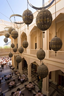 Images Dated 11th December 2007: Arabian Globe decorations, Shangri-La Resort, Al Jissah, Muscat, Oman, Middle East