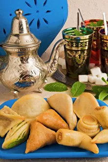 Food And Drink Prints: Arabic sweets and pastries, Mint tea