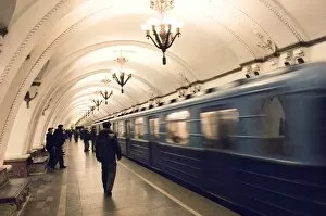 Images Dated 10th February 2008: Arbatskaya Metro Station, Moscow, Russia, Europe