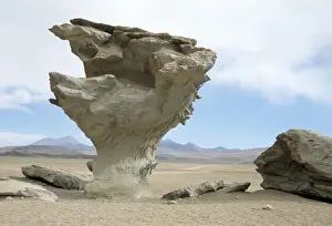 Eroded Prints: Arbol de Piedra, wind eroded rock near Laguna Colorada, Southwest Highlands