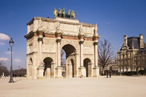 Stereotypically French Prints: Arc du Carrousel, Place du Carrousel, Paris, France, Europe