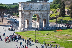 Arch Of Constantine Prints: The Arch of Constantine, Rome, Lazio, Italy, Europe