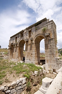 Roman Empire Prints: Arch of Modestus at the Lycian site of Patara, near Kalkan, Antalya Province