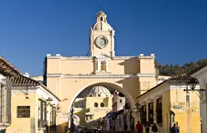 Santa Catalina Prints: Arch of Santa Catalina, Antigua, UNESCO World Heritage Site, Guatemala, Central America