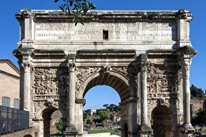 Forum Prints: Arch of Septimus Severus, Ancient Roman Forum, UNESCO World Heritage Site, Rome, Lazio