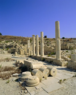 Cyprus Prints: Archaeological site of Amathous, Cyprus