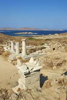 Archaeological site, Delos, UNESCO World Heritage Site, Cyclades Islands